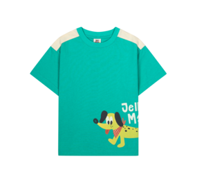Jelly Mallow Jelly Mallow | Dog Coloring T-shirt | Green