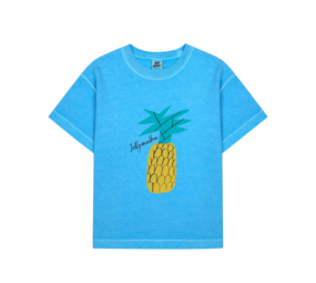 Jelly Mallow Jelly Mallow | Pineapple Pigment T-shirt | Sky Blue