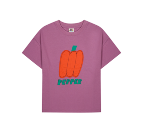 Jelly Mallow Jelly Mallow | Bell Pepper Applique T-shirt | Indi Purple