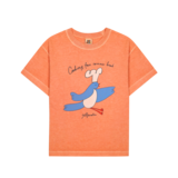 Jelly Mallow Jelly Mallow | Cooking Bird Pigment T-shirt | Orange
