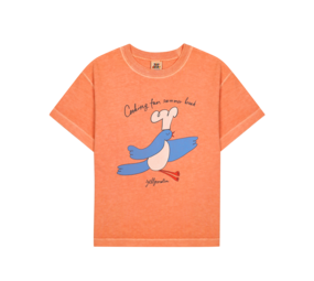 Jelly Mallow Jelly Mallow | Cooking Bird Pigment T-shirt | Orange