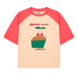 Jelly Mallow Jelly Mallow | Cherry Cupcake Raglan T-shirt | Light Beige