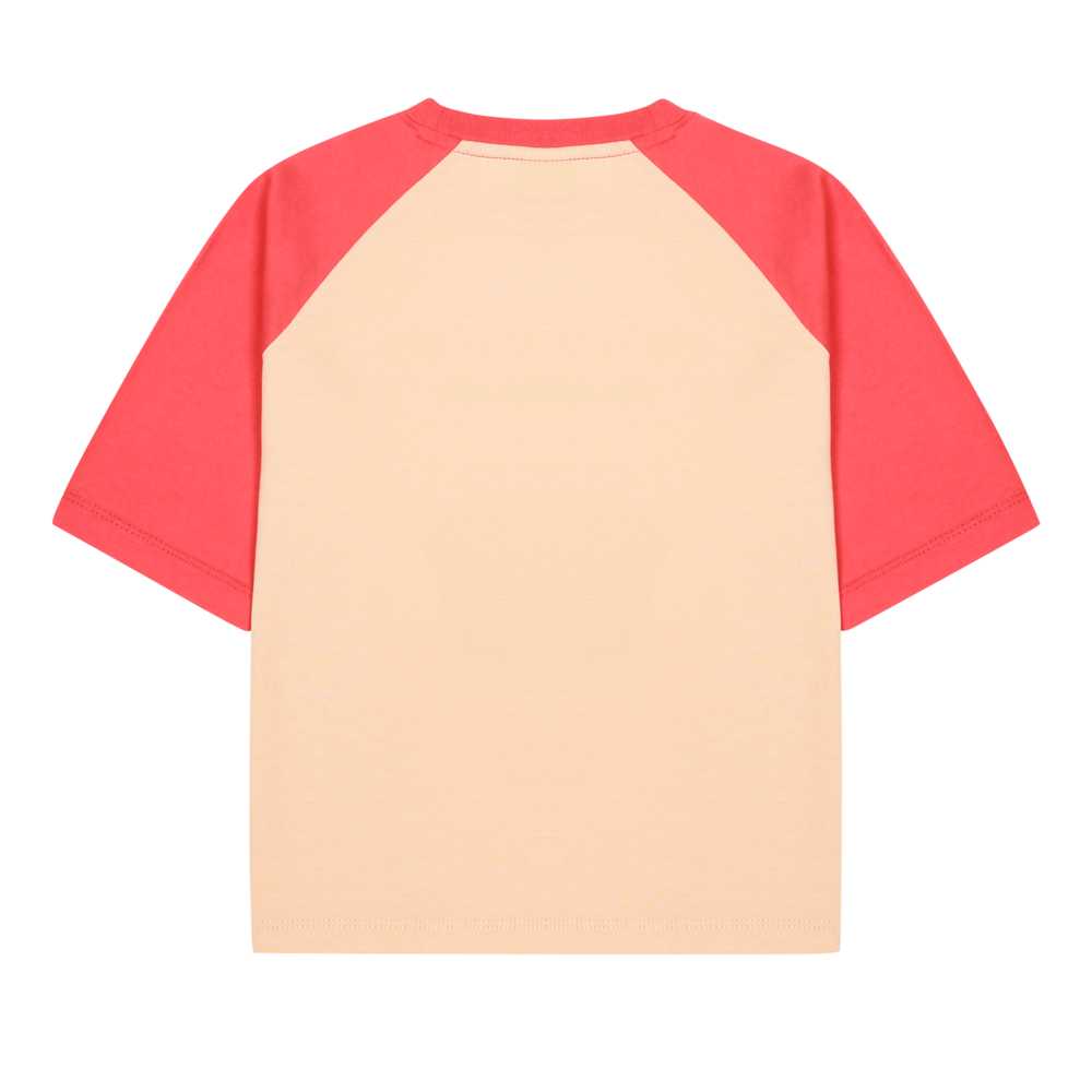 Jelly Mallow Jelly Mallow | Cherry Cupcake Raglan T-shirt | Light Beige