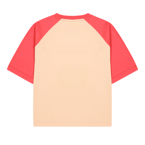 Jelly Mallow Jelly Mallow | Cherry Cupcake Raglan T-shirt | Light Beige