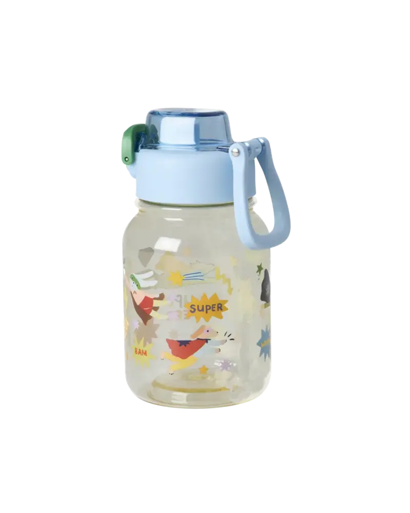 Rice Everyday Magic Rice | Plastic Kids Drinking Bottle | Hero Print Blauw | 700 ml