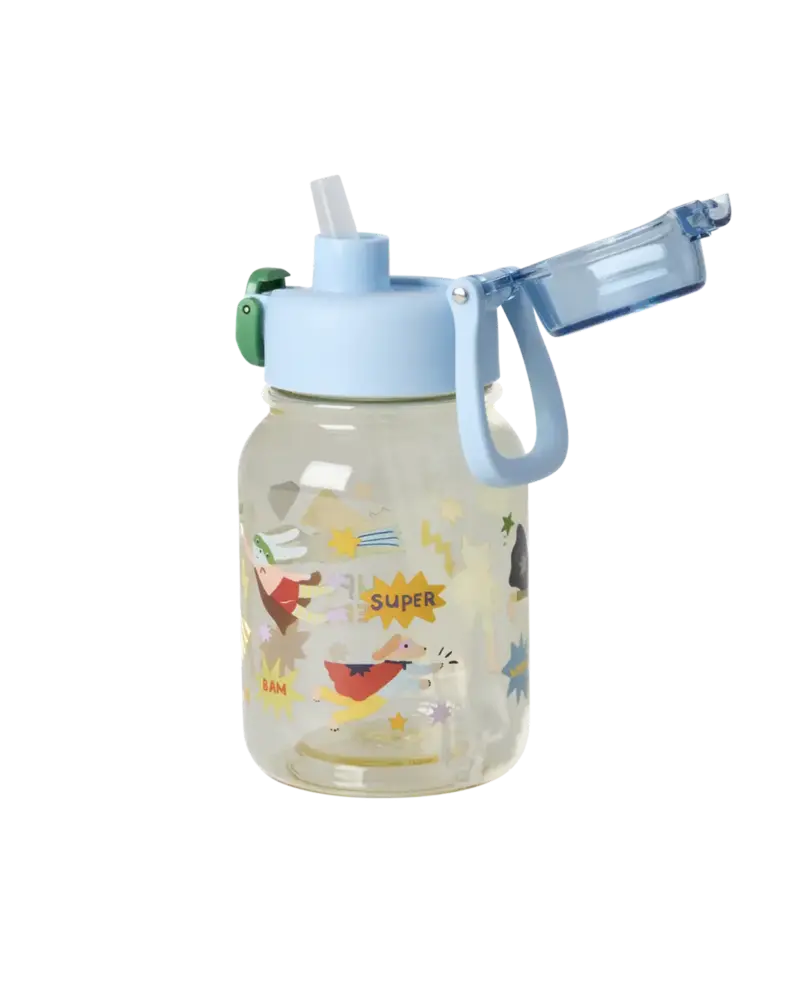 Rice Everyday Magic Rice | Plastic Kids Drinking Bottle | Hero Print Blauw | 700 ml