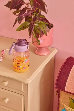 Rice Everyday Magic Rice | Plastic Kids Drinking Bottle | Hero Print Roze | 700 ml