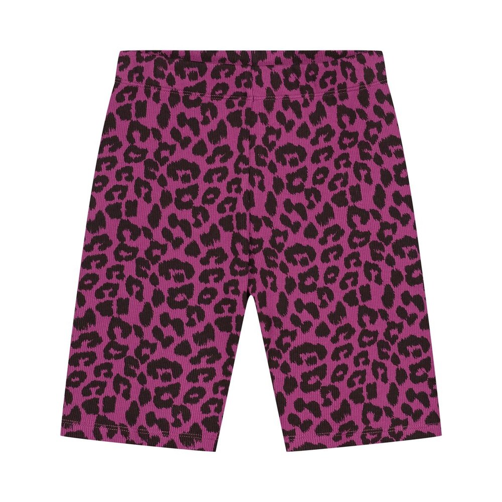 Daily Brat Daily Brat | Leopard Biker Shorts Plum Capsia