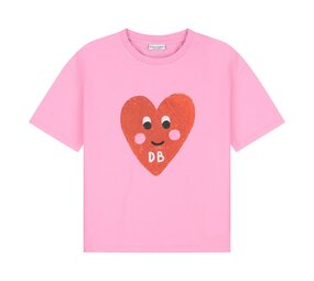 Daily Brat Daily Brat | Patty Heart T-Shirt Pink Cosmos