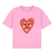 Daily Brat Daily Brat | Patty Heart T-Shirt Pink Cosmos