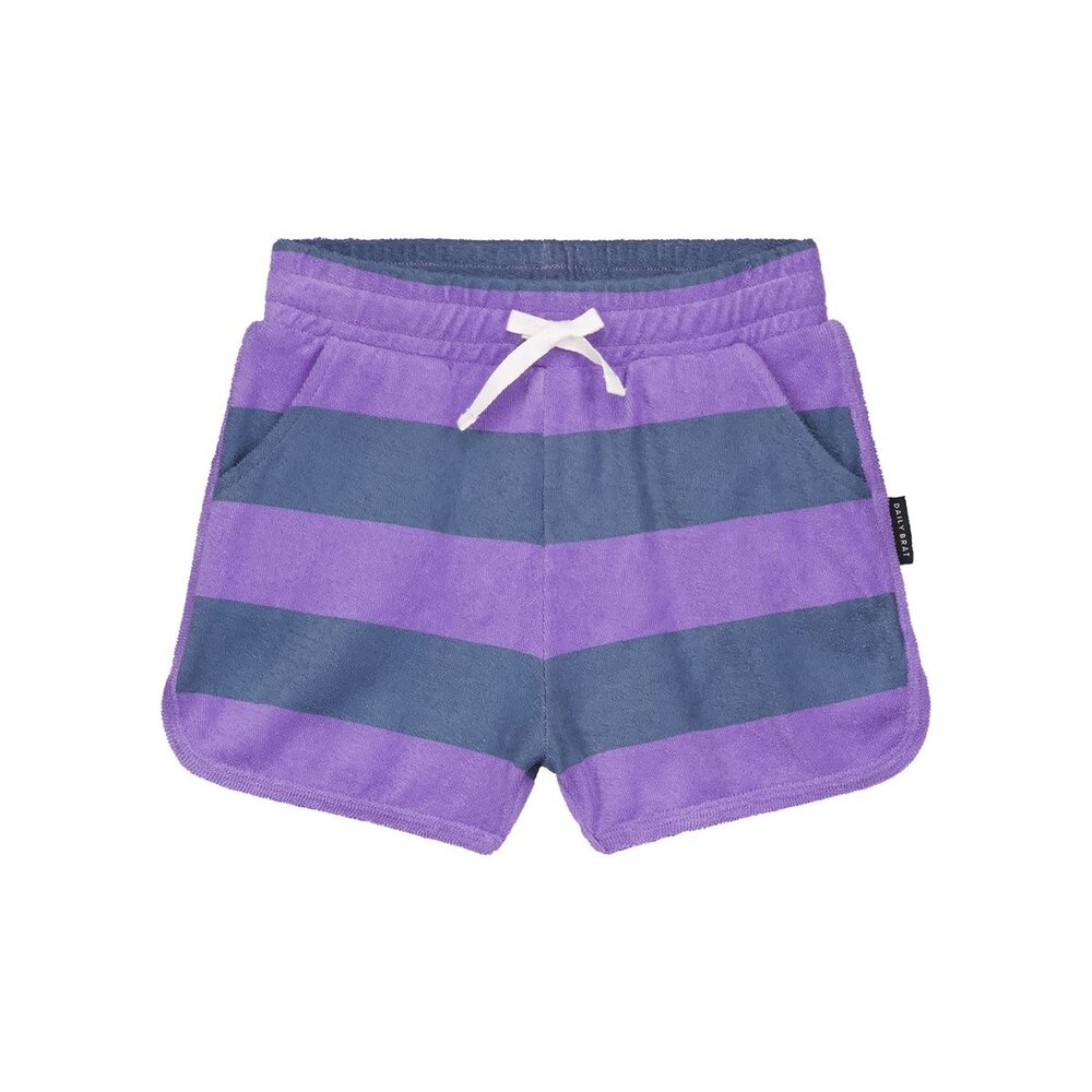Daily Brat Daily Brat | Striped Towel Shorts Teal