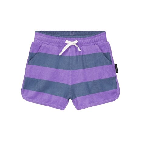 Daily Brat Daily Brat | Striped Towel Shorts Teal