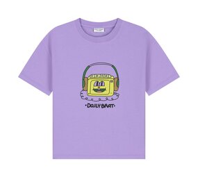 Daily Brat Daily Brat | Headphones T-Shirt Paisley Purple