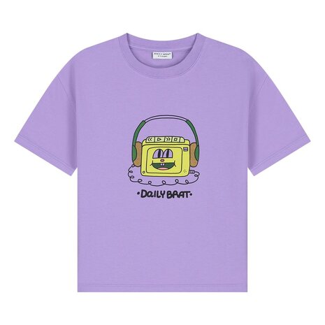 Daily Brat Daily Brat | Headphones T-Shirt Paisley Purple