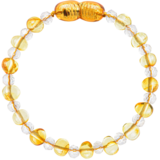 Barnsteen Barnsteen | Armband | Glimmend | Lemon/White Glass Crystals | 14 cm