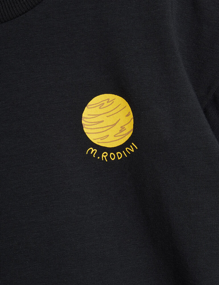 Mini Rodini Mini Rodini | Planet sp ss tee | Black