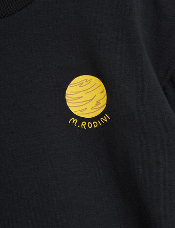 Mini Rodini Mini Rodini | Planet sp ss tee | Black