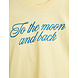 Mini Rodini Mini Rodini | To the moon emb ss tee | Yellow