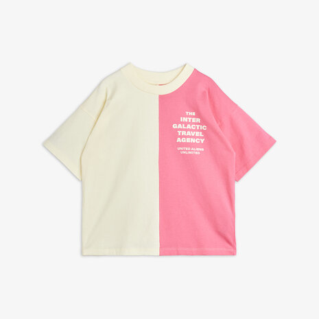 Mini Rodini Mini Rodini | Travel agency split color sp ss tee | Multi