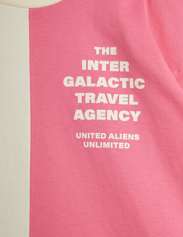 Mini Rodini Mini Rodini | Travel agency split color sp ss tee | Multi