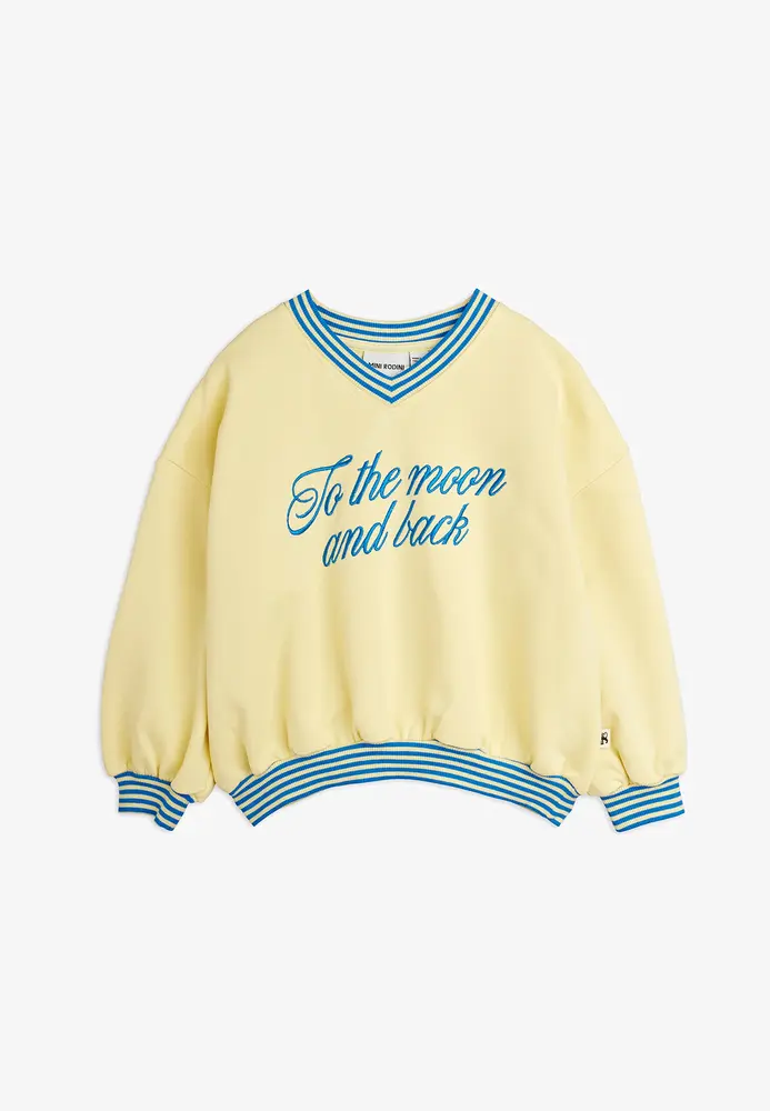 Mini Rodini Mini Rodini | To the moon emb sweatshirt | Yellow
