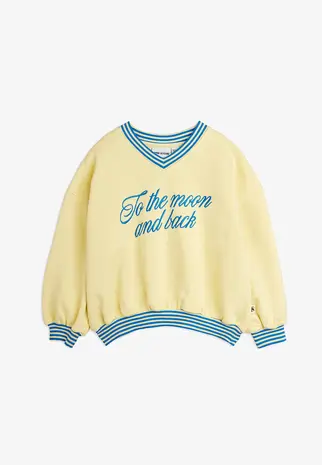 Mini Rodini Mini Rodini | To the moon emb sweatshirt | Yellow