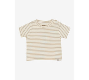 HUTTELiHUT HUTTELiHUT | T-shirt SS YD Stripe | White Pepper