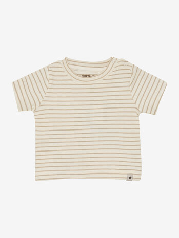 HUTTELiHUT HUTTELiHUT | T-shirt SS YD Stripe | White Pepper