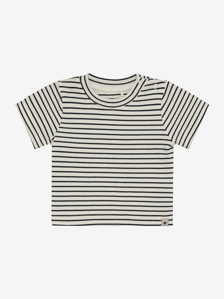 HUTTELiHUT HUTTELiHUT | T-shirt SS YD Stripe | Navy Blazer