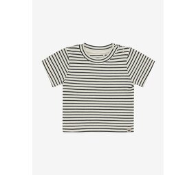 HUTTELiHUT HUTTELiHUT | T-shirt SS YD Stripe | Navy Blazer