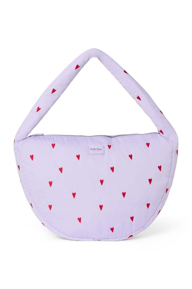 Studio Noos Studio Noos | Purple Hearts Puffy | Cross Body Bag