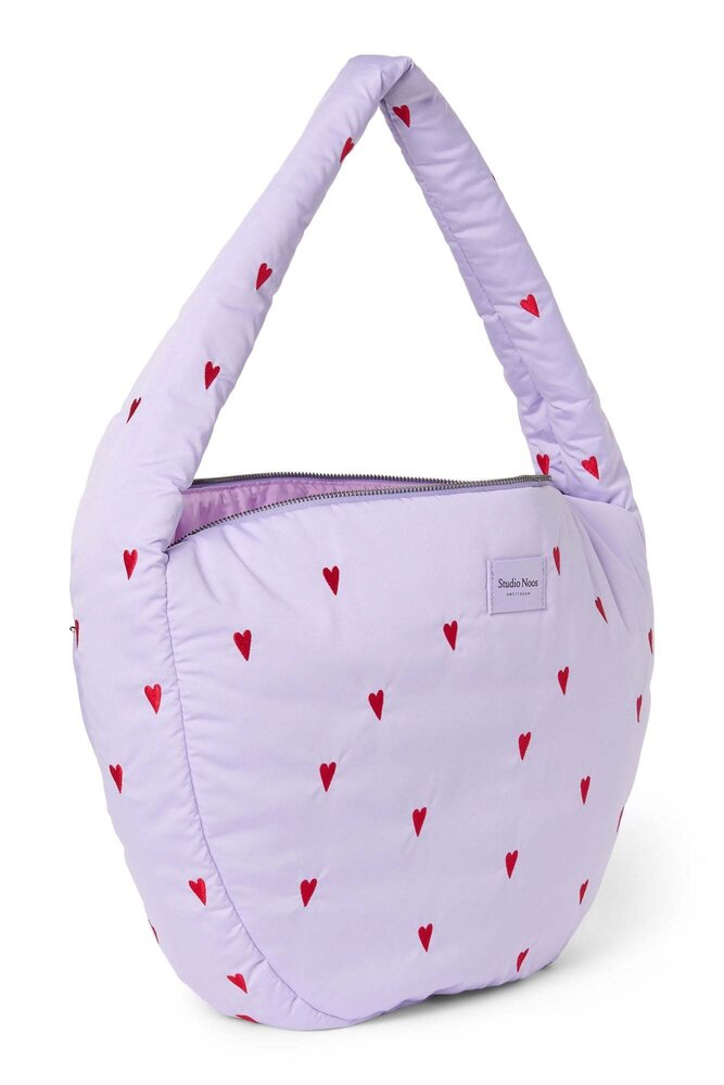 Studio Noos Studio Noos | Purple Hearts Puffy | Cross Body Bag