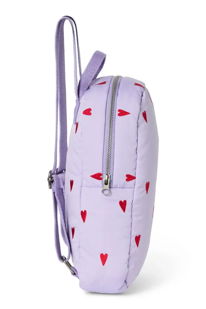 Studio Noos Studio Noos | Purple Hearts Puffy | Mini Backpack