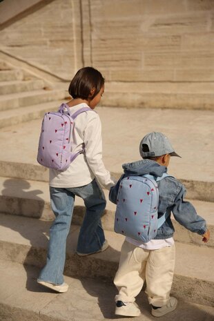 Studio Noos Studio Noos | Purple Hearts Puffy | Mini Backpack