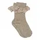 MP Denmark MP Denmark | Lisa socks with lace | Light Brown Melange