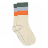 MP Denmark Melton | Wide stripes socks | Light Beige Melange