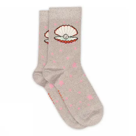 MP Denmark Melton | Shell glitter socks | Pink Nectar