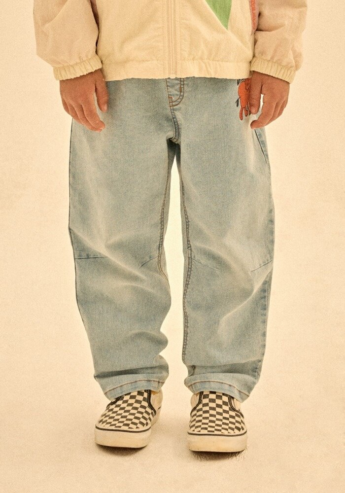 Jelly Mallow Jelly Mallow | Elephant Brushed Denim Pants | Blue