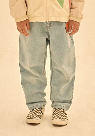 Jelly Mallow Jelly Mallow | Elephant Brushed Denim Pants | Blue
