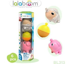 Lalaboom | Set dieren Schaap & Varken (6st)