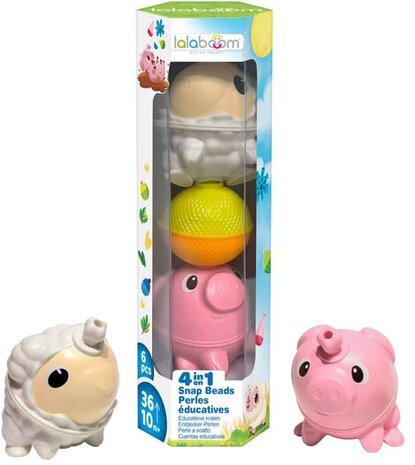 Lalaboom | Set dieren Schaap & Varken (6st)