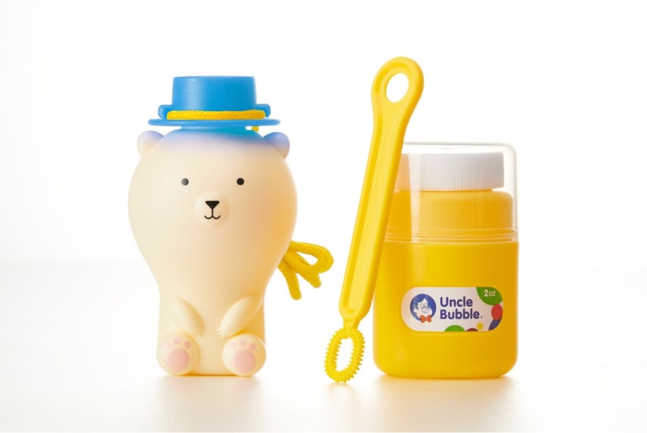 Uncle Bubble | Fun Anti-Spill Pals | White Bear