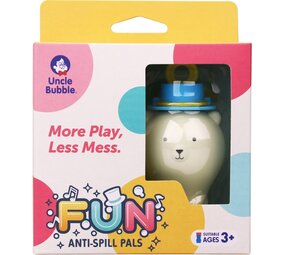 Uncle Bubble | Fun Anti-Spill Pals | White Bear