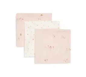 Jollein Jollein | Hydrofiel Monddoekje 31x31cm | Pretty Picnic | 3 pack Jollein Jollein | Hydrofiel Monddoekje 31x31cm | Pretty Picnic | 3 pack