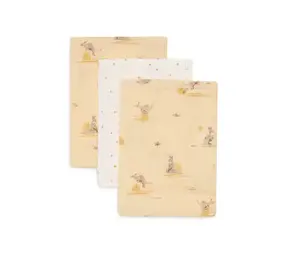 Jollein Jollein | Hydrofiel Washandje 15x20cm | Kangaroots | 3 Stuks Jollein Jollein | Hydrofiel Washandje 15x20cm | Kangaroots | 3 Stuks