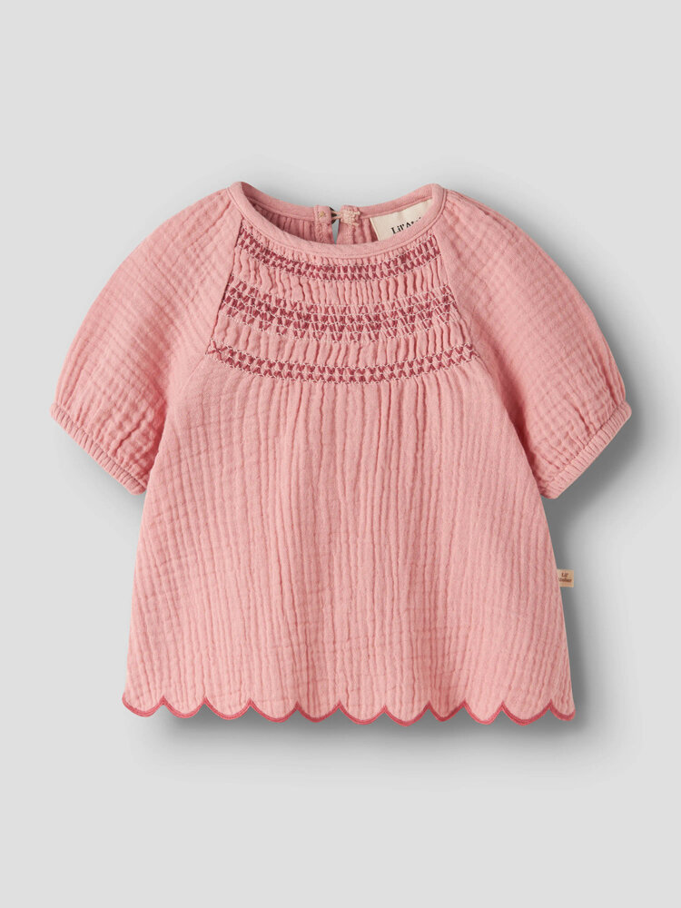 Lil ' Atelier Lil ' Atelier | NBFHIBA SS LOOSE TOP LIL | Rose Tan