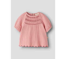 Lil ' Atelier Lil ' Atelier | NBFHIBA SS LOOSE TOP LIL | Rose Tan