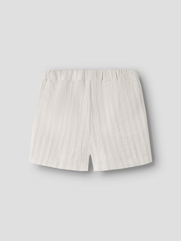 Lil ' Atelier Lil ' Atelier | NMMHAGI LOOSE SHORTS LIL | Coconut Milk DUSTY BLUE