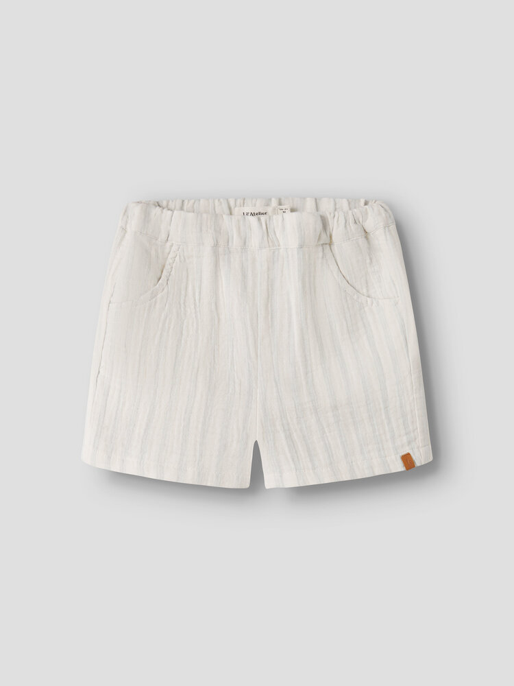 Lil ' Atelier Lil ' Atelier | NMMHAGI LOOSE SHORTS LIL | Coconut Milk DUSTY BLUE