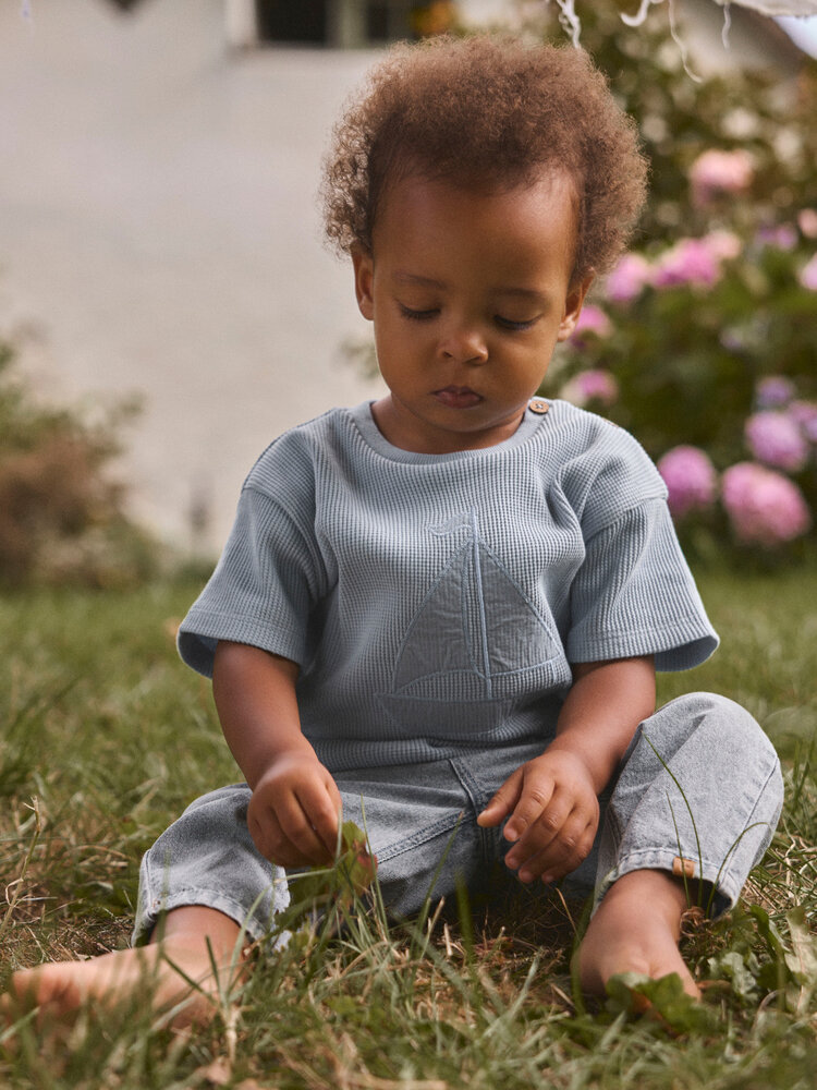 Lil ' Atelier Lil ' Atelier | NBMHARUN SS LOOSE SWEAT LIL | Dusty Blue